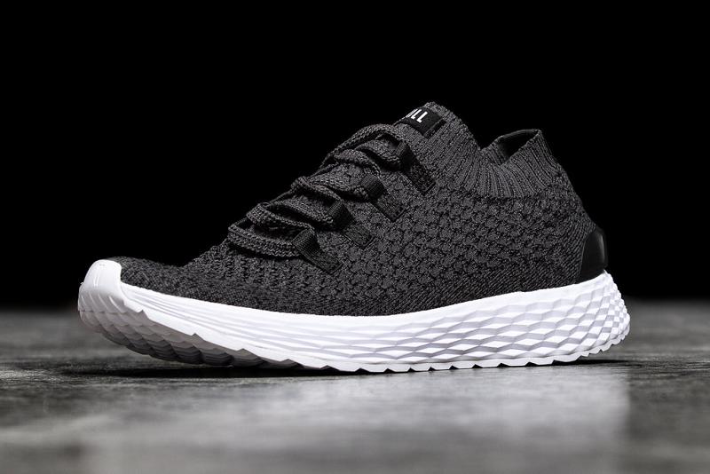 Nobull Graphite Knit Runner Women's Running Shoes Deep / Grey | USA W1764N